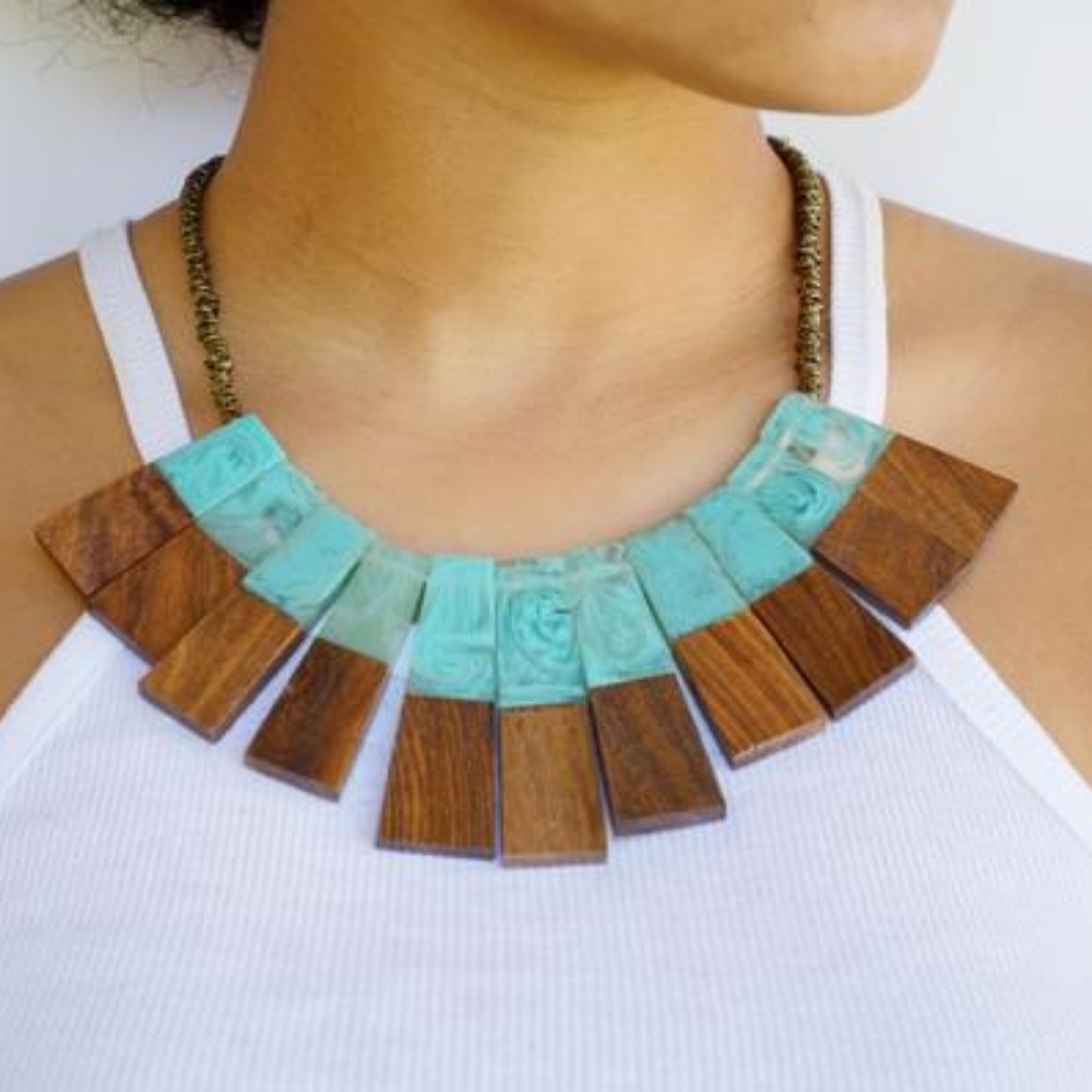 Boho Wood Necklace